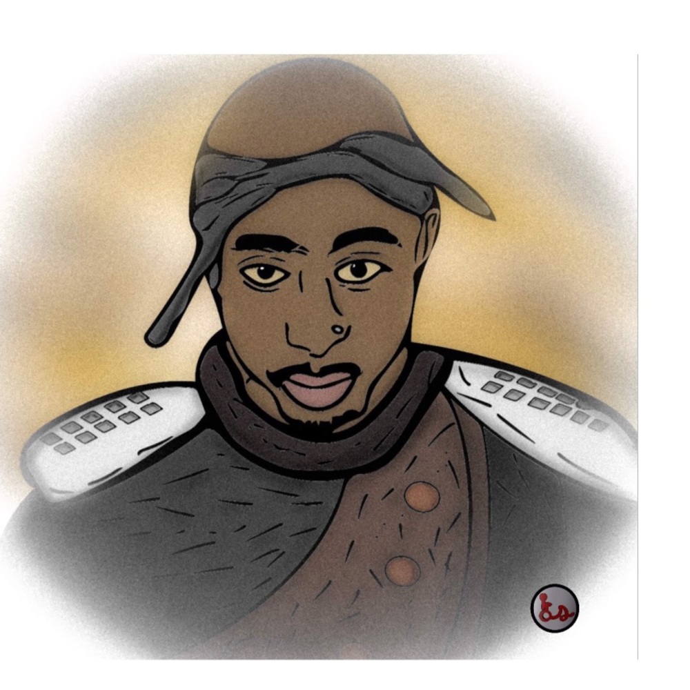 Portrait of Tupac Shakur